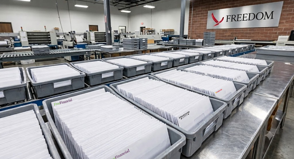 Efficient direct mail room